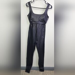 Motion365 Khloe Kardashian Black Shine Jump Suit Medium